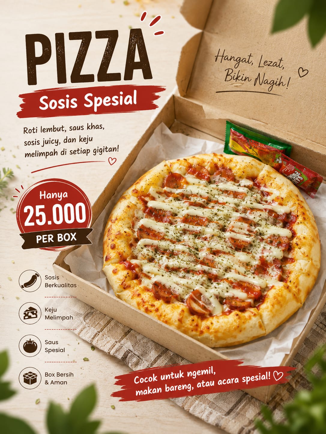 Pizza Sosis Spesial