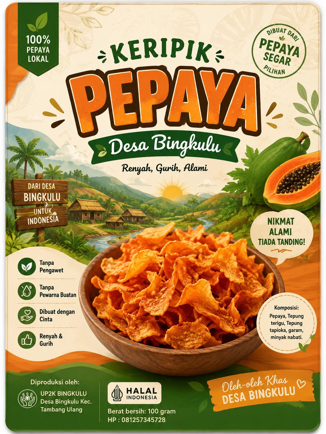 Keripik pepaya