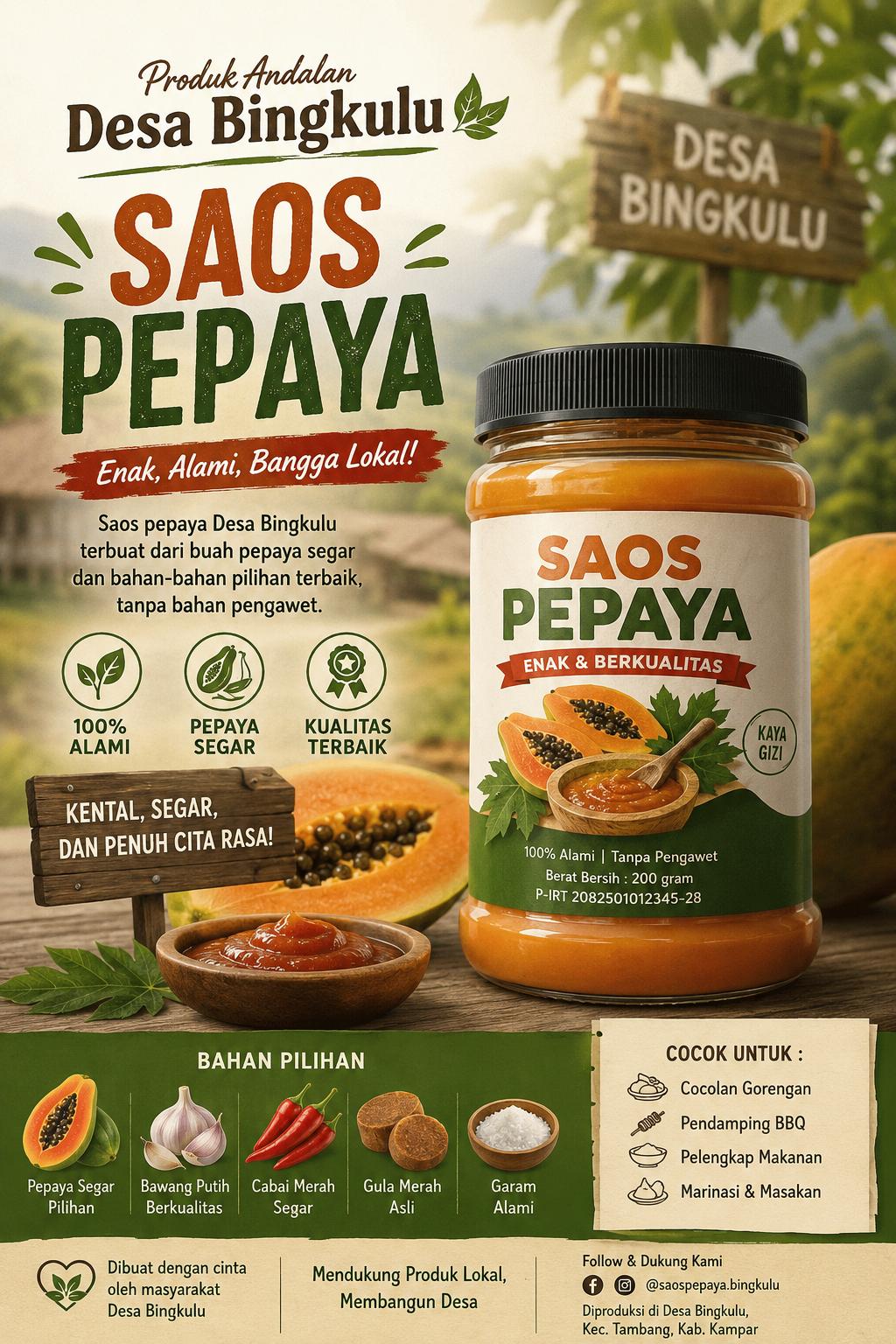 Saos pepaya pedas